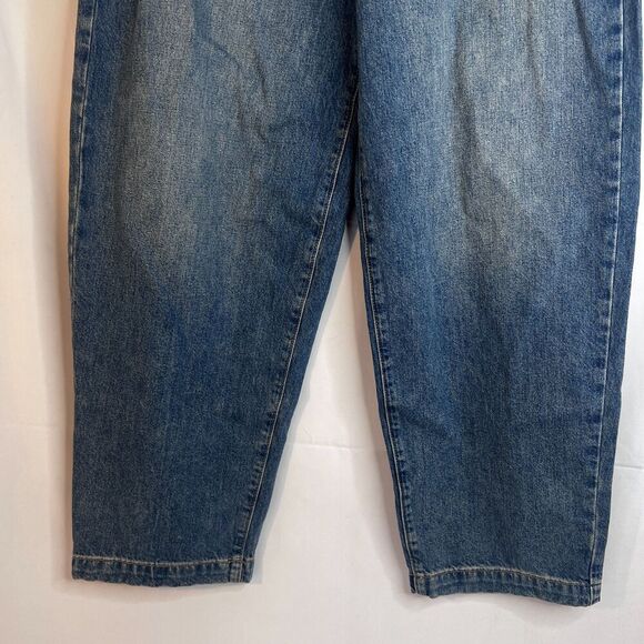 Wild Fable NWT Mid Rise Baggy Denim Jean Slouchy Back Cinch Tab Size 4/29 - Picture 6 of 11